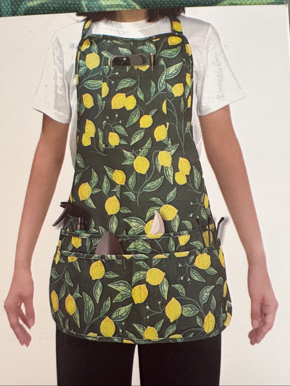 Kirkton House Green & Yellow Lemon Gardening Apron